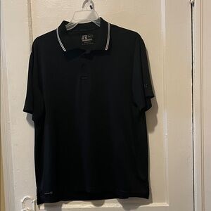Russell Athletic Men's Dark Polo with White Trim